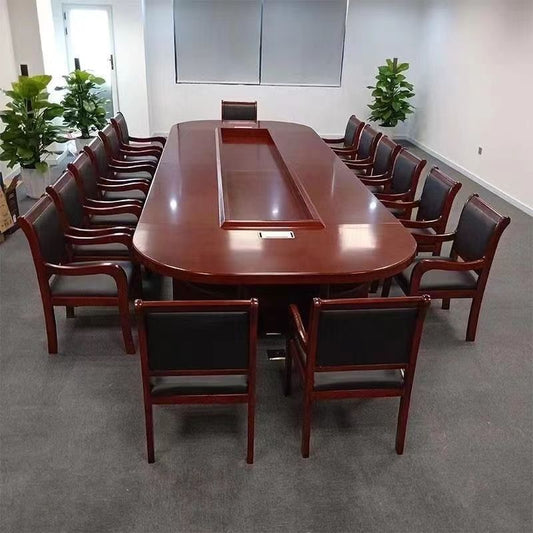 包邮办公家具椭圆形会议桌简约现代商务公司大型办公家具会议桌椅
