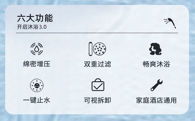 慕樸過濾除氯花灑噴頭家用增壓淋浴頭浴室熱水器洗澡蓮蓬頭套裝