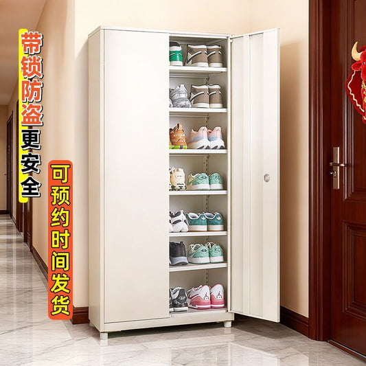 【無甲醛送上門】鋼製鞋櫃陽臺防曬多層收納櫃飄窗雜物鐵皮儲物櫃