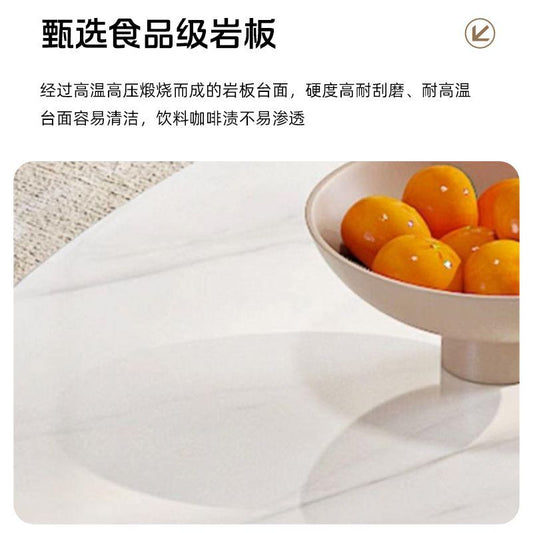 奶油風電視櫃現代簡約輕奢巖板客廳家用落地一體靠牆儲物櫃收納櫃