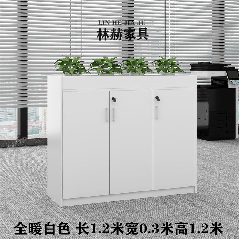 深圳可定做简约现代花槽柜矮柜文件资料柜工厂隔断办公室隔断柜
