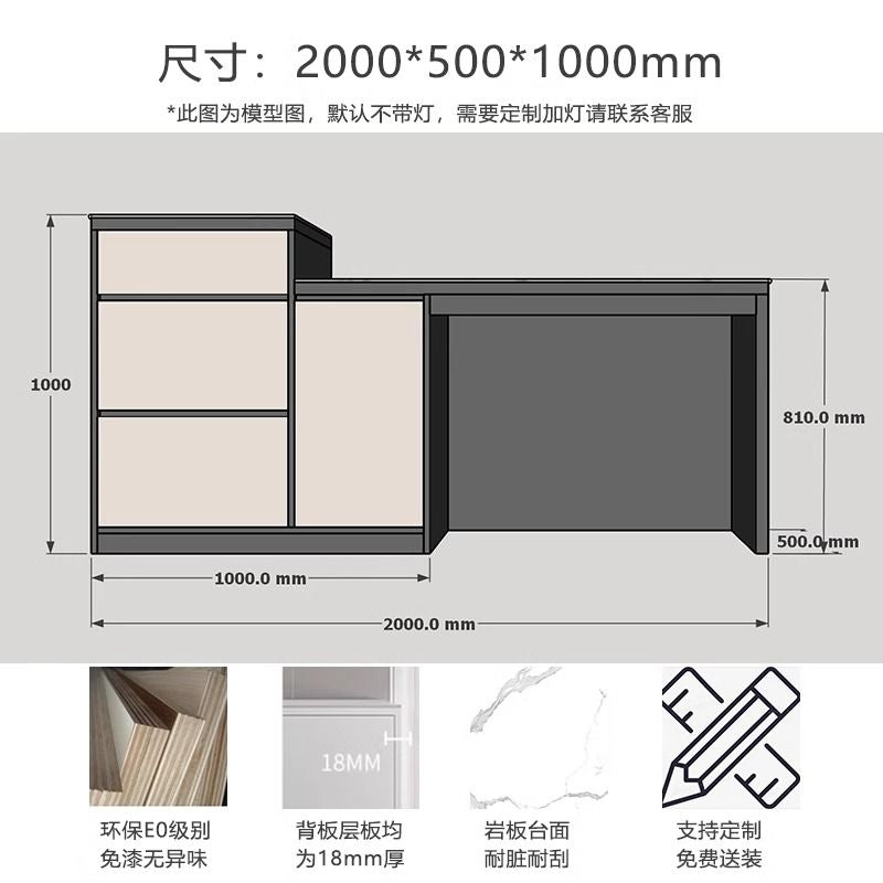 奶油风客厅岛台沙发岩板靠背柜定制吧台餐厅餐边柜储物柜边柜餐桌