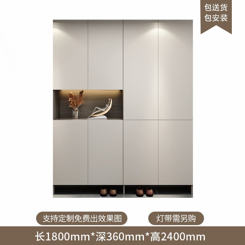 定製進門入戶鞋櫃家用門口一體坐凳靠牆大容量現代簡約玄關鞋櫃