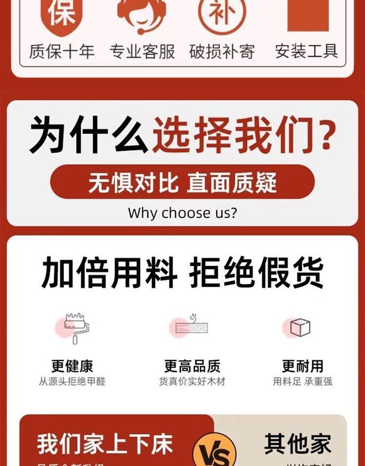 全實木上下牀家用成人子母牀二層高低加粗組合牀兒童公主牀小戶型