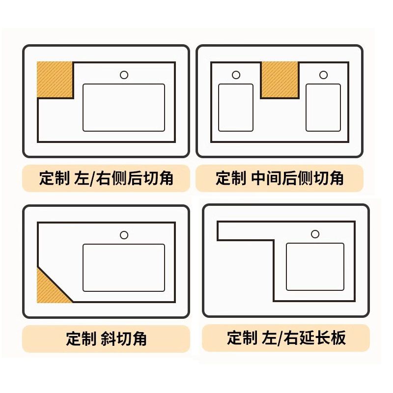 奶油現代橡木烤漆浴室櫃杜麗家一體盆帶鏡燈組合衛生間小紅書