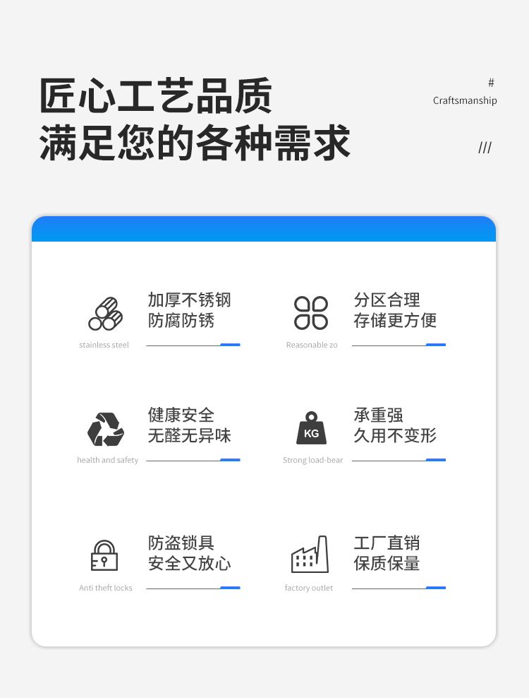 加厚304不鏽鋼更衣櫃儲物櫃浴室員工多門多層衣櫃多格鞋櫃定製