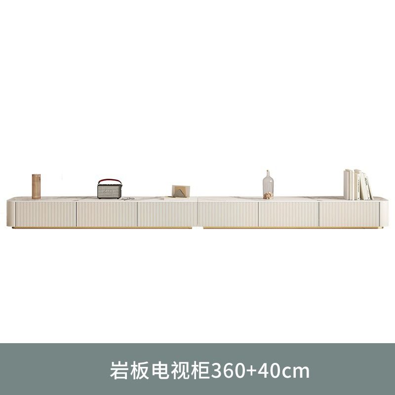 巖板茶几電視櫃組合輕奢現代簡約意式大小戶型客廳烤漆電視機地櫃