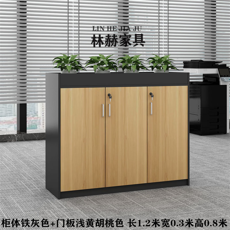 深圳可定做简约现代花槽柜矮柜文件资料柜工厂隔断办公室隔断柜