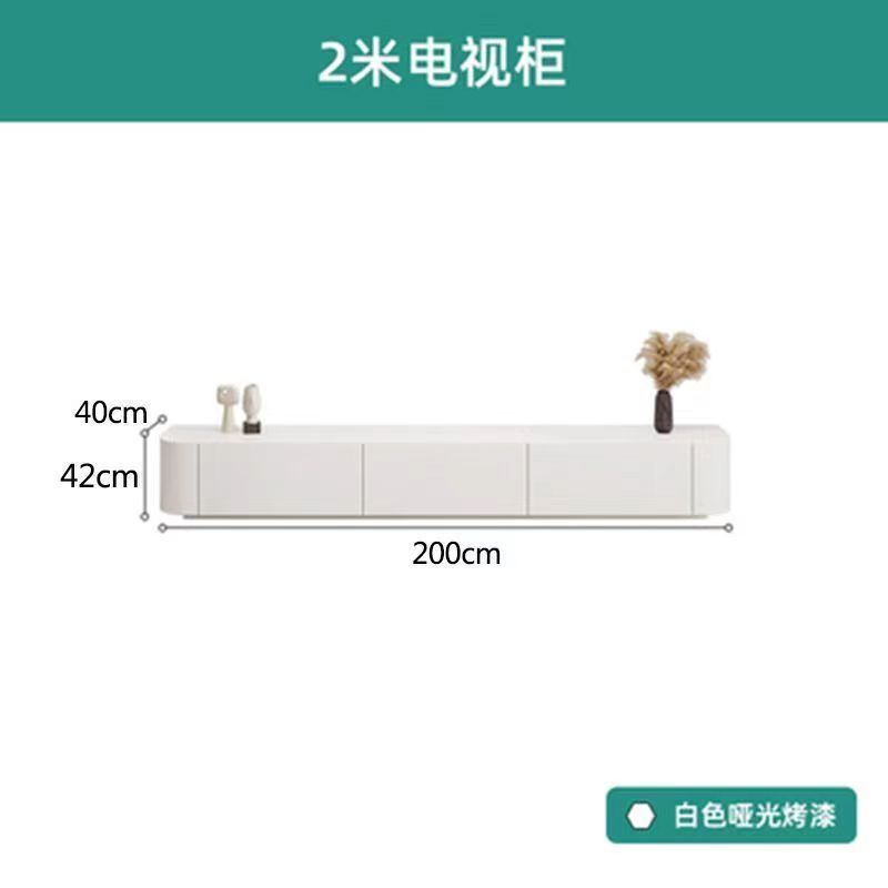 【可定製】北歐電視櫃茶几組合現代簡約客廳輕奢地櫃白色電視機櫃