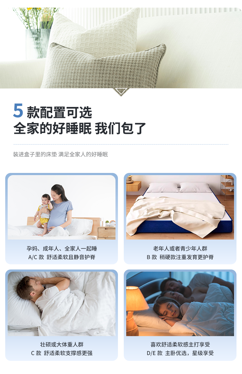 勞倫伯爵壓縮捲包高箱盒子牀墊家用臥室彈簧乳膠席夢思官方名牌墊