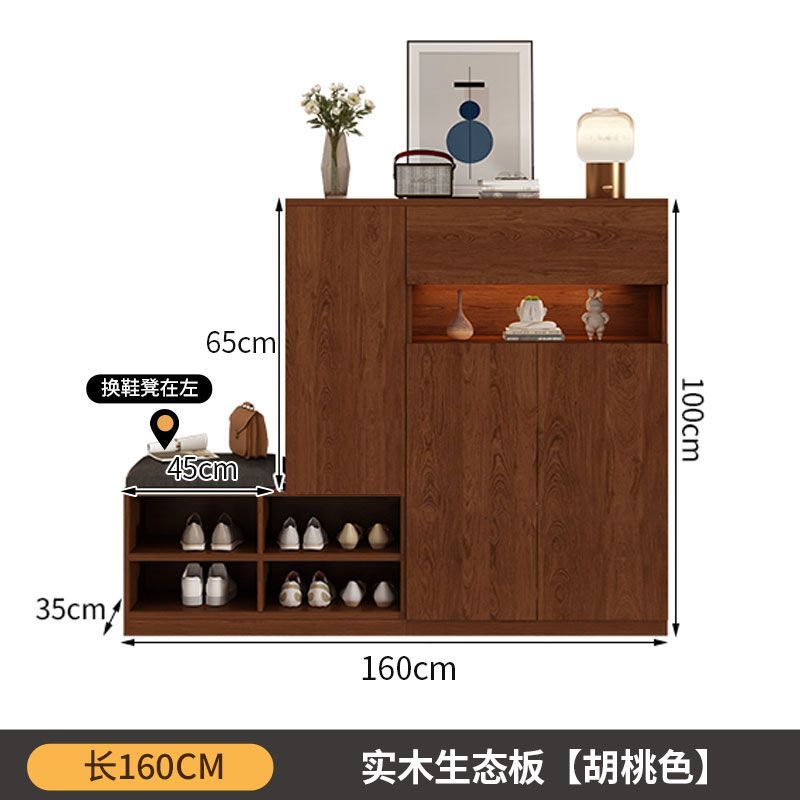 定製實木鞋櫃家用門口新款入戶大容量儲物櫃玄關收納陽臺多層鞋架