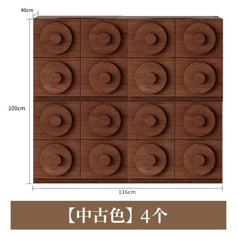 homechoice復古卡門櫃家用組合邊櫃實木收納櫃牀頭櫃電視儲物櫃
