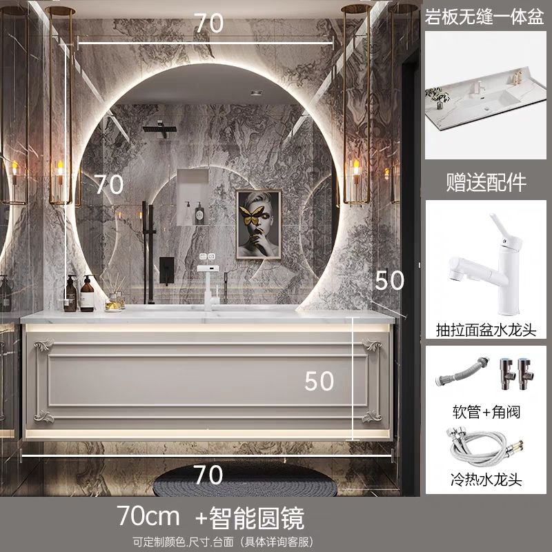 美式衛生間歐式洗臉盆1.8雙人牀現代簡約浴室櫃主臥洗漱組合