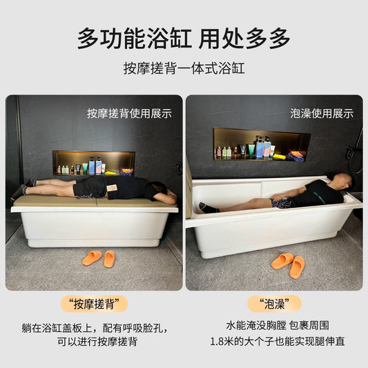 按摩搓背浴缸亞克力獨立式安裝家用養生小戶型多功能成人泡澡浴盆