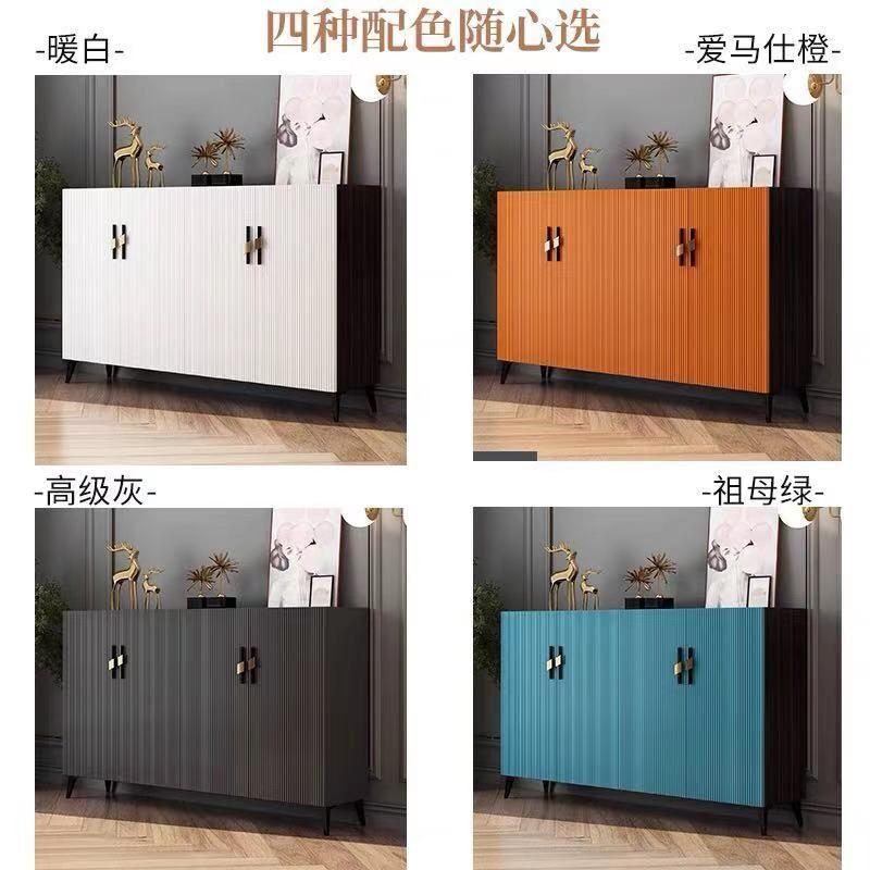 輕奢鞋櫃家用門口大容量多層儲物櫃入戶玄關收納櫃多功能簡約現代