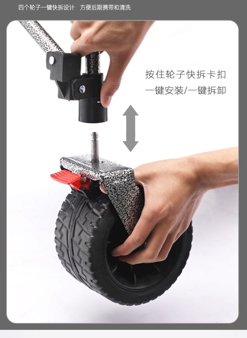 【出行無憂】JEEP新款露營車聚攏款超大號擺攤遛娃野營推車可後開
