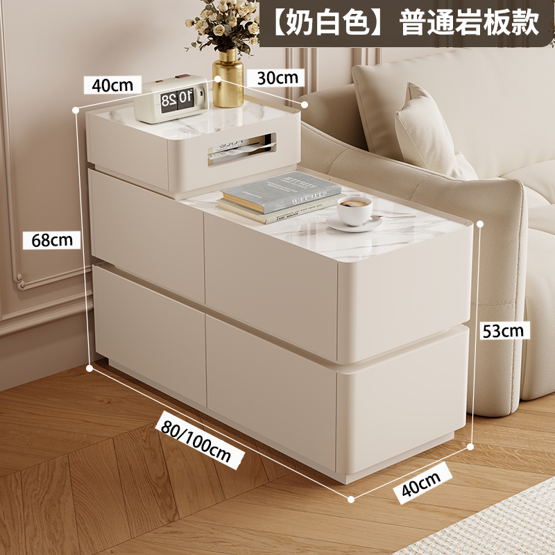 【推荐】沙发轻奢边柜智能侧边客厅高级多功能茶几网红储物柜边几