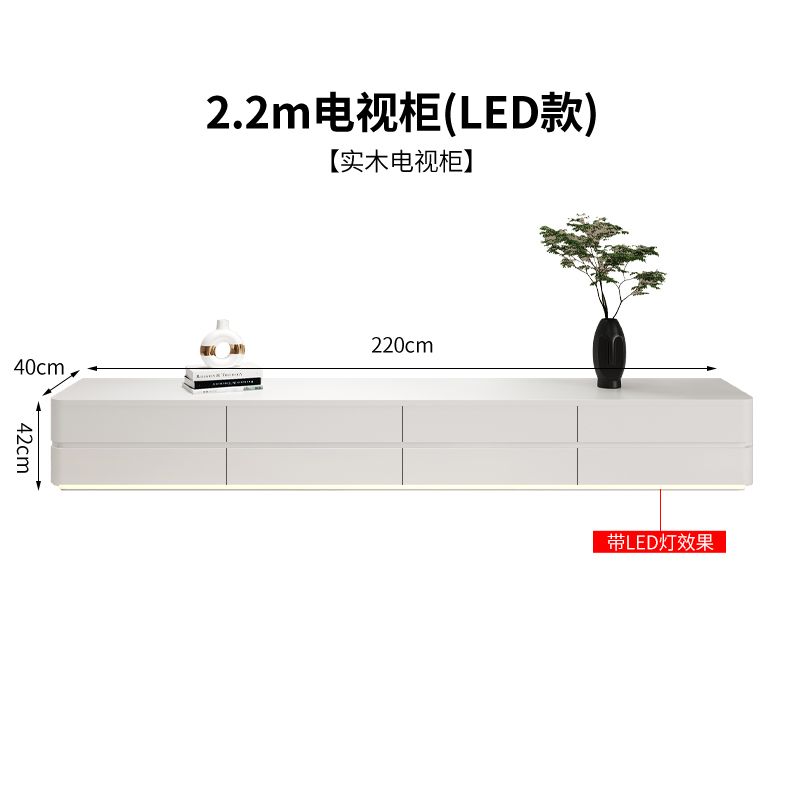 北歐現代雙層電視櫃意式整裝烤漆輕奢客廳網紅ins簡約收納組合櫃