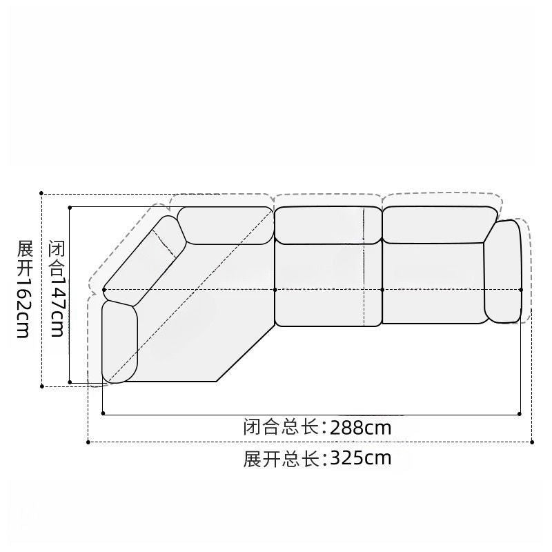 Edra高回弹雪尼尔布艺沙发简约现代设计客厅弧形转角整装免烫转角