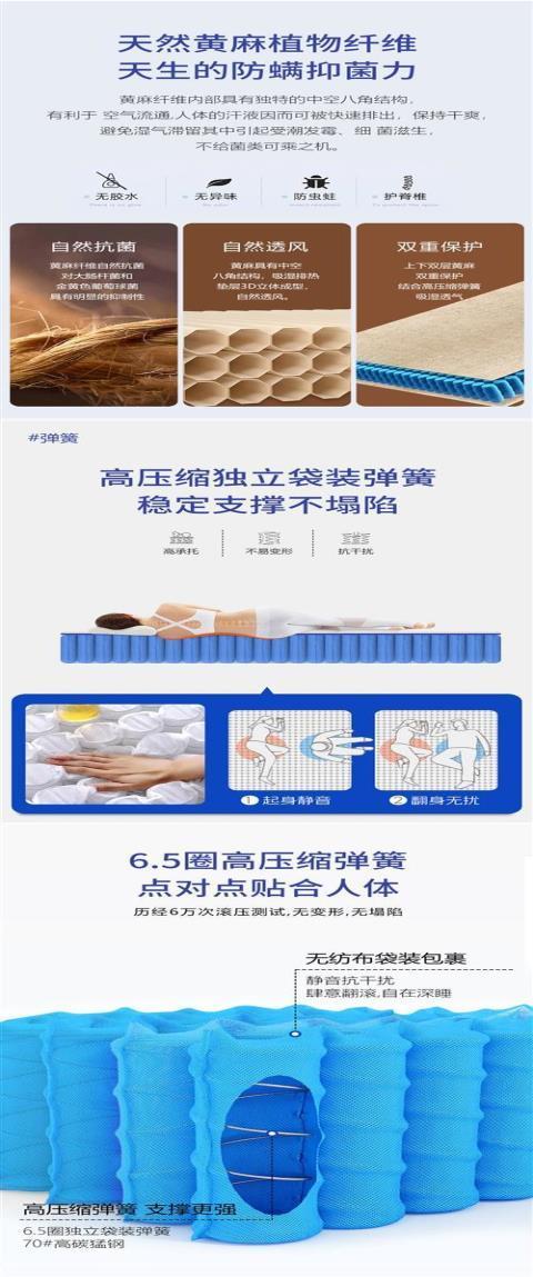 高彈捲包壓縮盒子牀墊記憶棉家用軟墊席夢思獨立袋彈簧可拆洗定製