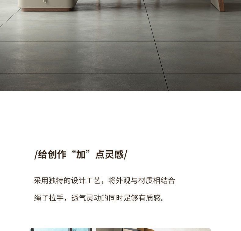 書房辦公桌家用輕奢實木電腦桌意式極簡馬鞍皮書桌輕奢現代高級感