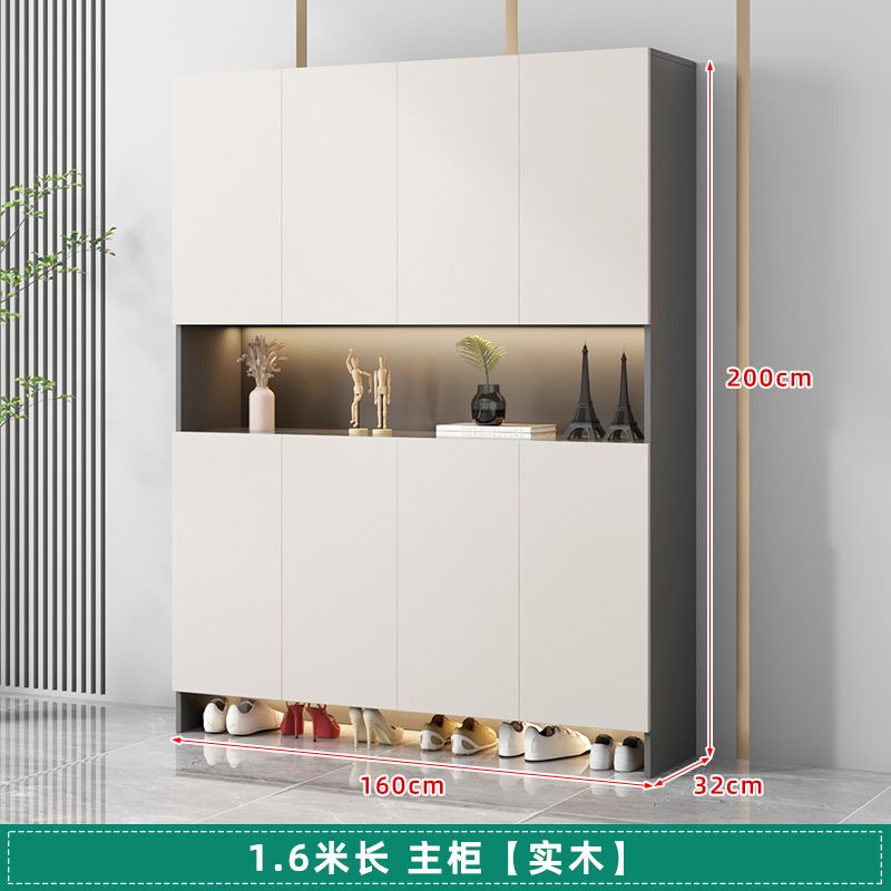 實木入戶鞋櫃玄關櫃家用門口儲物櫃樓道走廊大容量一體靠牆收納櫃