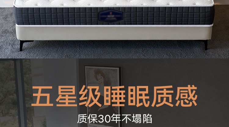 海馬飛雪真空壓縮牀墊2米2.2m米席夢思乳膠棉可捲包牀墊家用