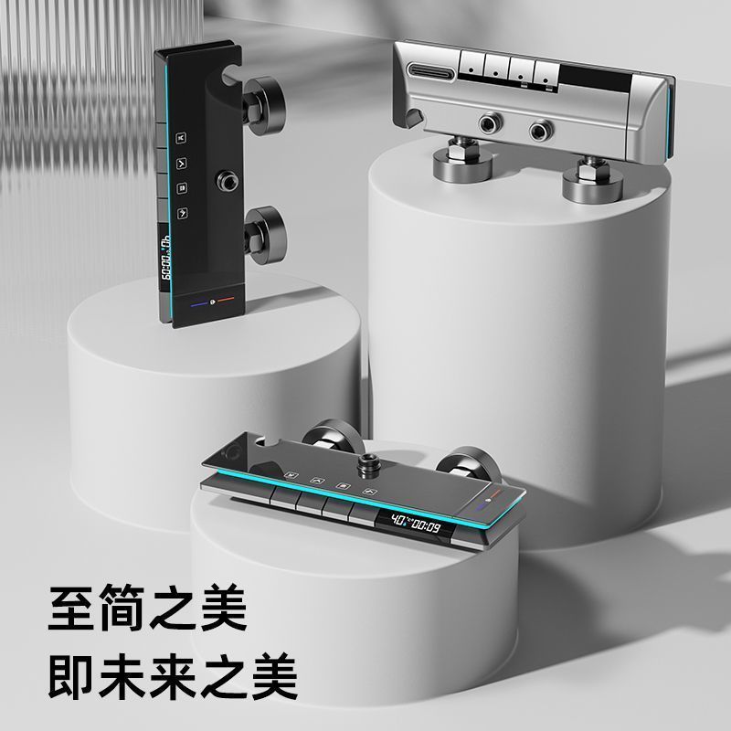 JOMOW全銅增壓數顯淋浴花灑套裝家用衛浴恆溫氛圍沐浴鋼琴按鍵