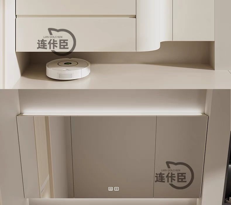 小紅書圓弧浴室櫃國產可麗耐一體盆橡木洗手洗臉洗漱臺組合