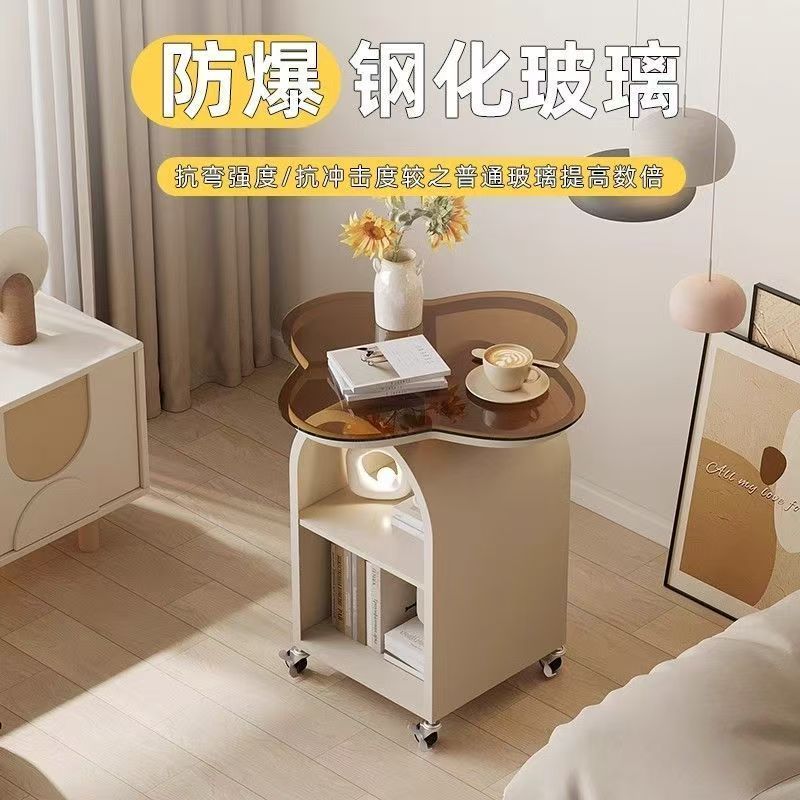 簡約沙發現代牀頭櫃家用茶几創意臥室置物架小桌子客廳移動邊幾