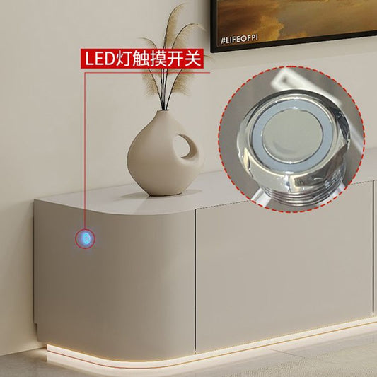簡約客廳風電視櫃現代實木小戶型茶几組合高款白色臥室電視機地櫃