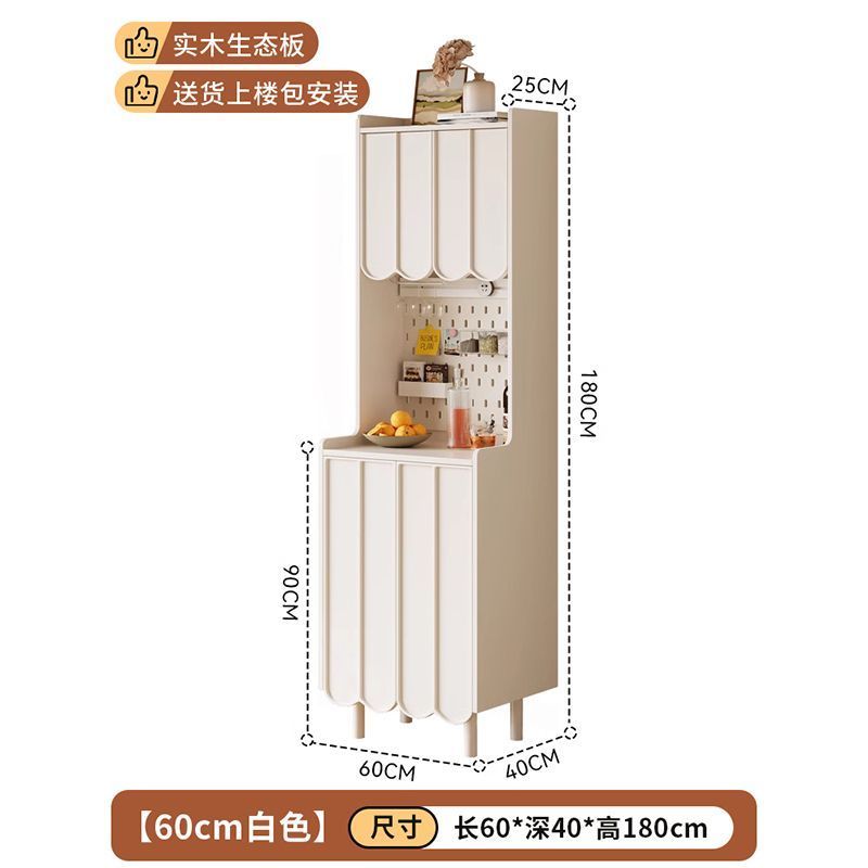 餐边柜靠墙一体储物柜客厅置物柜家用实木橱柜轻奢茶水柜咖啡柜