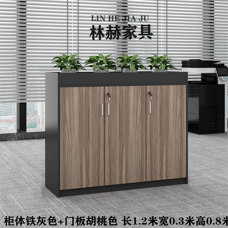 深圳可定做简约现代花槽柜矮柜文件资料柜工厂隔断办公室隔断柜