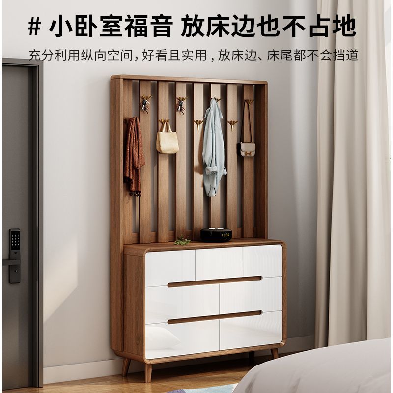 2025新款中式斗柜挂衣架一体组合进门靠墙收纳储物柜子大容量储物