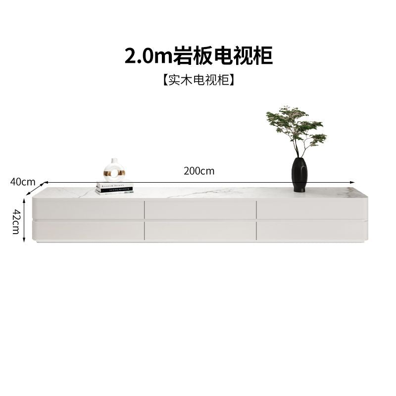北歐現代雙層電視櫃意式整裝烤漆輕奢客廳網紅ins簡約收納組合櫃