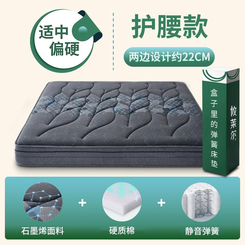 攸萊爾超軟壓縮捲包牀墊2.2米彈簧五星級酒店乳膠席夢思石墨烯1.8