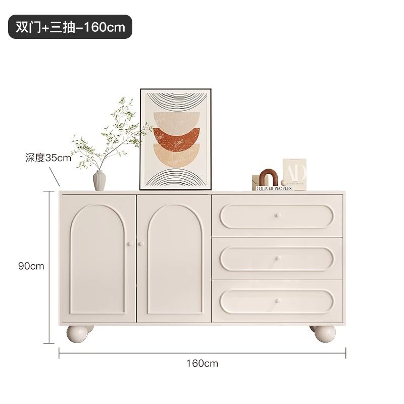 实木餐边柜斗柜小户型轻奢收纳柜储物柜橱柜家用客厅简约靠墙柜子