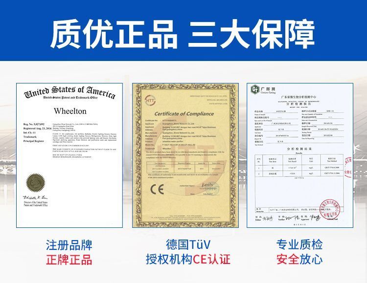 惠爾頓沐浴淨水器花灑家用熱水沐浴過濾雜質抑菌除氯護膚去重金屬
