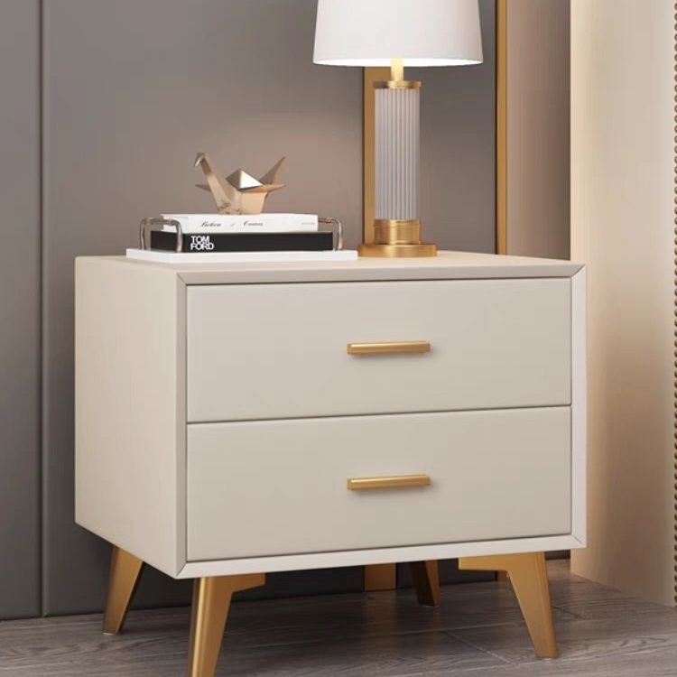 簡約輕奢圓形牀頭櫃意式客廳實木網紅智能牀邊櫃臥室家用抖音