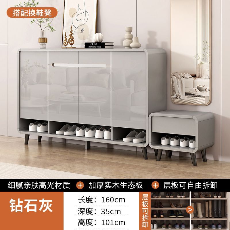 鞋櫃2025新款鞋櫃家用門口入戶收納大容量儲物櫃家用靠牆玄關鞋架
