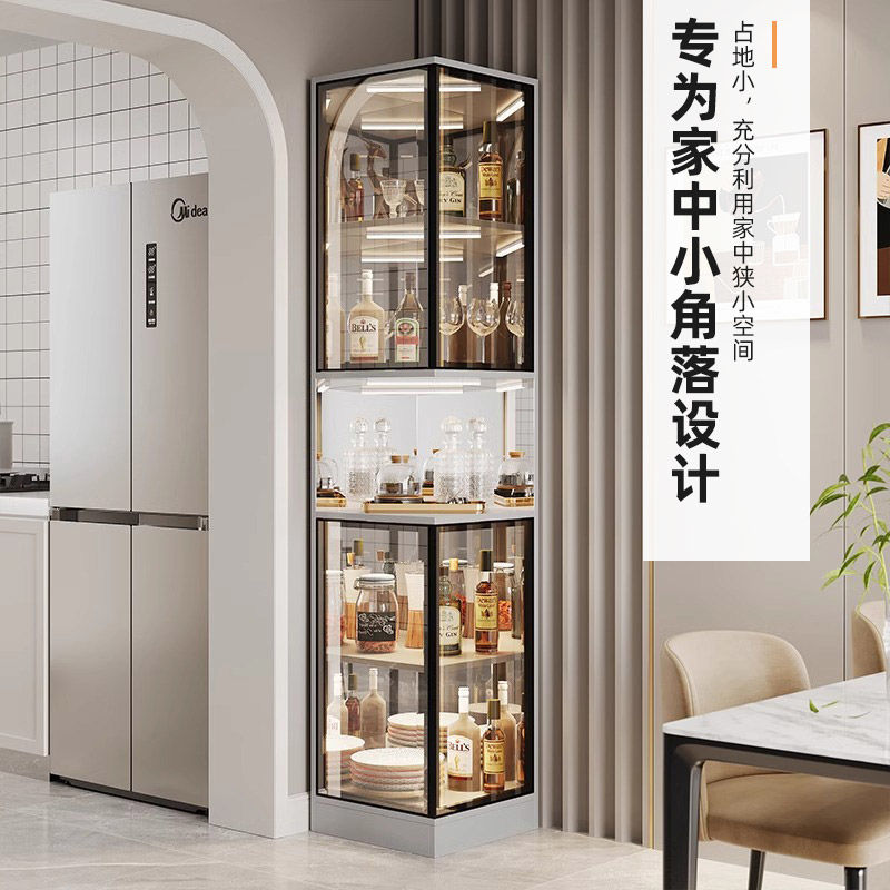 夹缝餐边柜子储物柜厨房橱柜置物架茶水边柜客厅靠墙酒柜立柜家用
