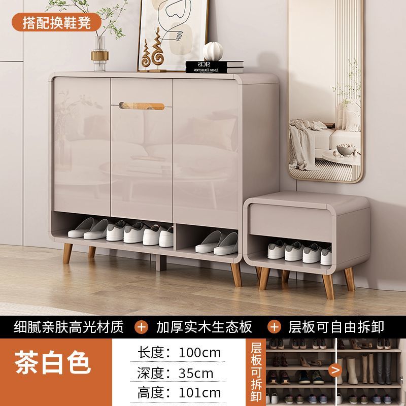 鞋櫃2025新款鞋櫃家用門口入戶收納大容量儲物櫃家用靠牆玄關鞋架