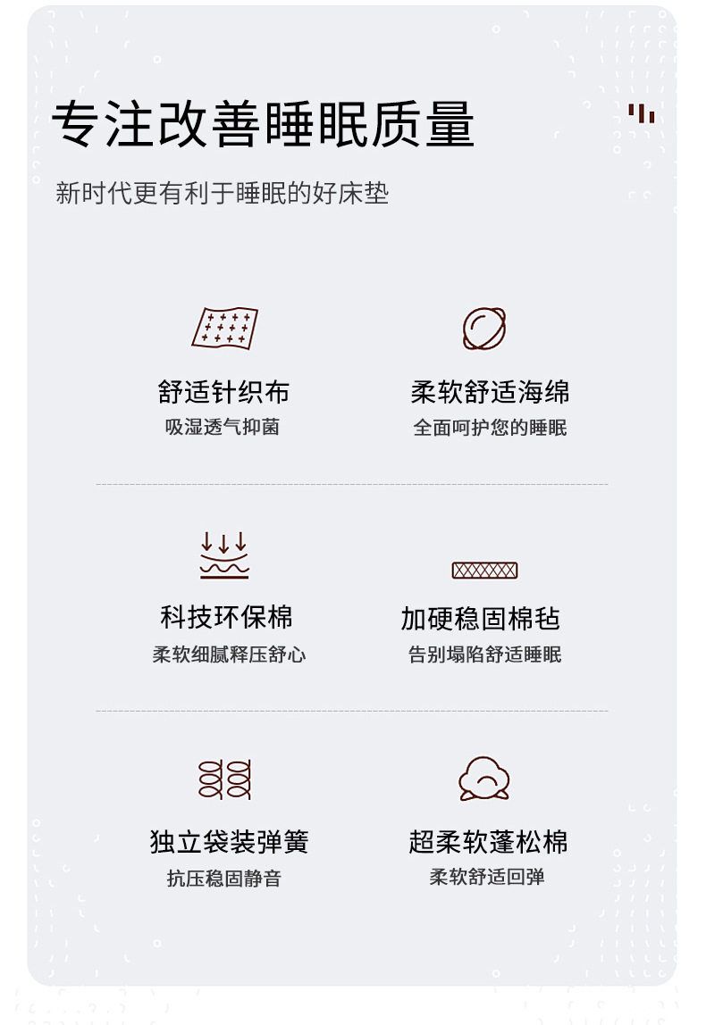 源頭牀墊廠家獨立袋裝彈簧牀墊海綿酒店家用民宿跨境壓縮捲包