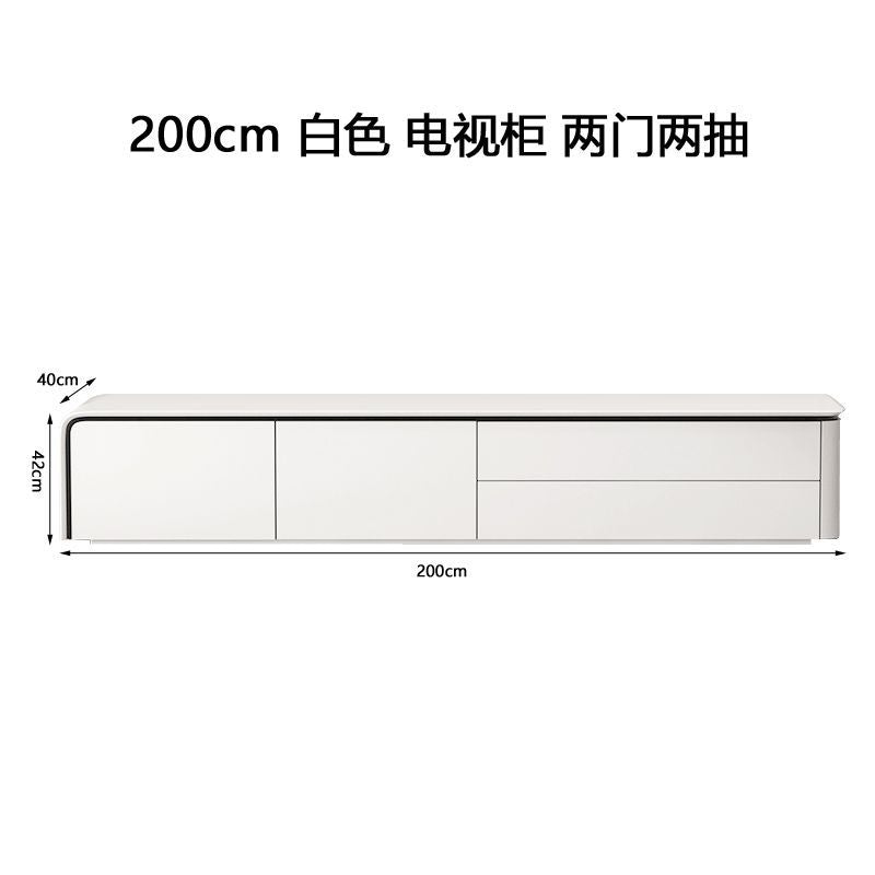 意式實木電視櫃茶几客廳落地式地櫃置物時尚多色可選可定製電視櫃
