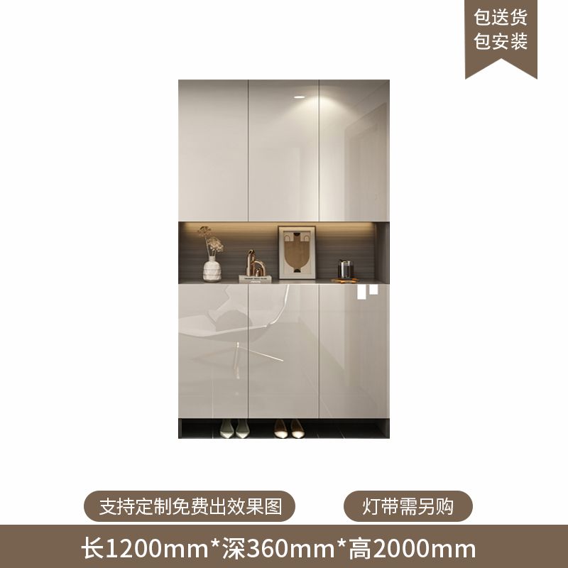 定製入戶玄關鞋櫃家用門口新款輕奢客廳隔斷櫃大容量多層儲物櫃