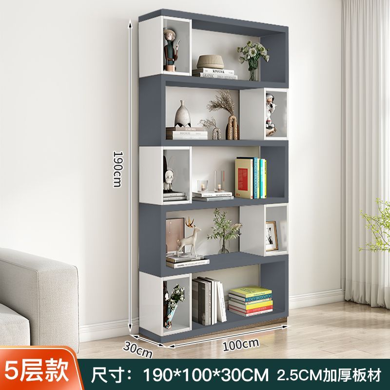 多层置物架创意客厅家用办公书柜落地简约书架自由组合隔断展示柜