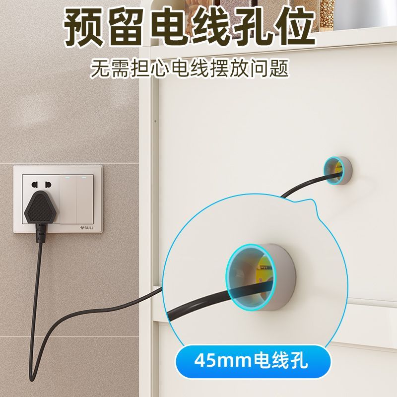加深厨房置物架落地多层收纳柜子橱微波炉烤箱置物柜多功能储物柜