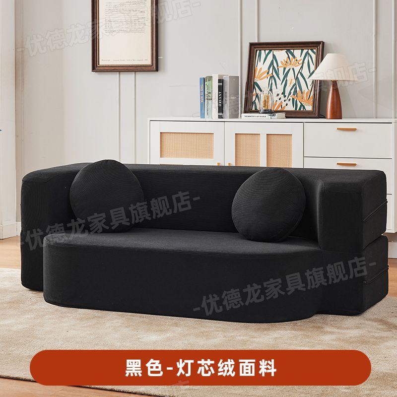 网红布艺沙发小户型客厅家用模块双三人压缩沙发床两用折叠沙发床