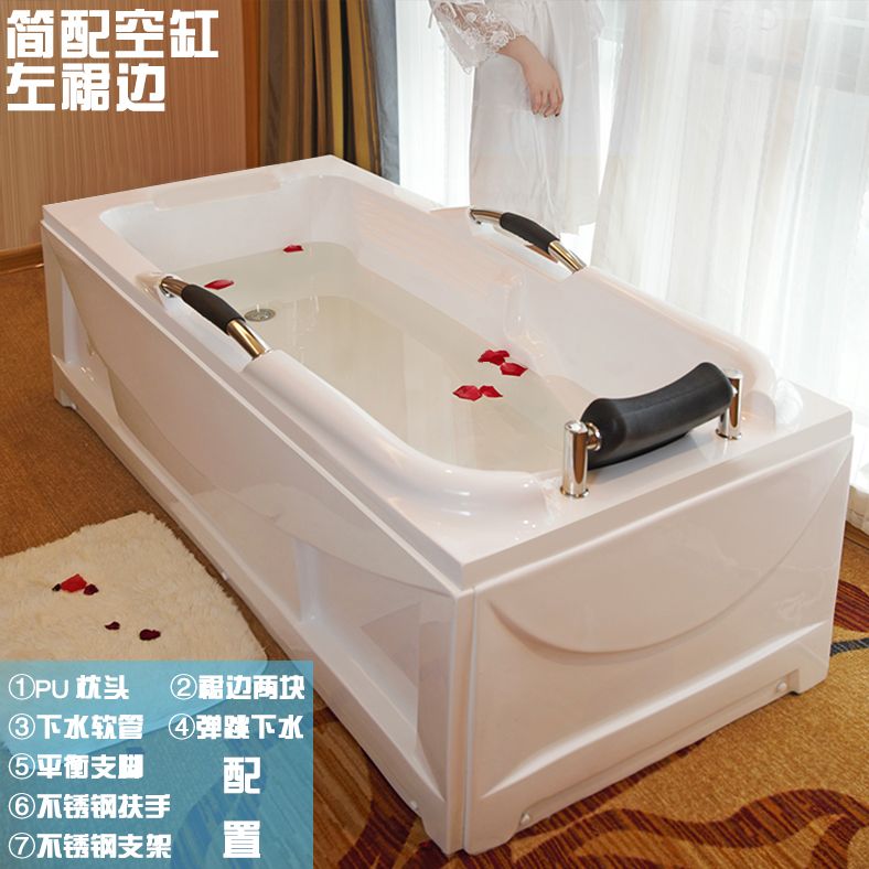 梵帝兰亚克力小浴缸 豪华冲浪按摩恒温加热独立浴盆 欧式家用浴池