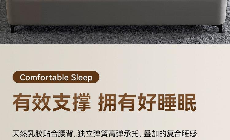 真空捲包壓縮牀墊2米x2米2.2m席夢思薄款獨立彈簧牀墊15/18cm厚1